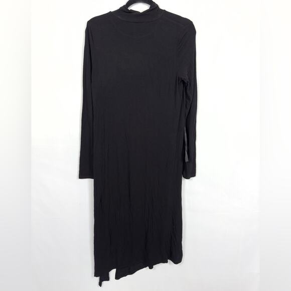 BCBGMAXAZRIA Essential Long Sleeve Turtleneck Dress Black Size Medium NWT - Picture 4 of 11